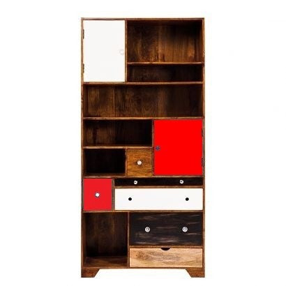 Vivid Solid Wood Contemporary Modern Bookshelf – Beyond Class Furniture  Villa