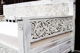 Dalia Hand Carved Indian Solid Wooden Daybed