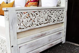 Dalia Hand Carved Indian Solid Wooden Daybed