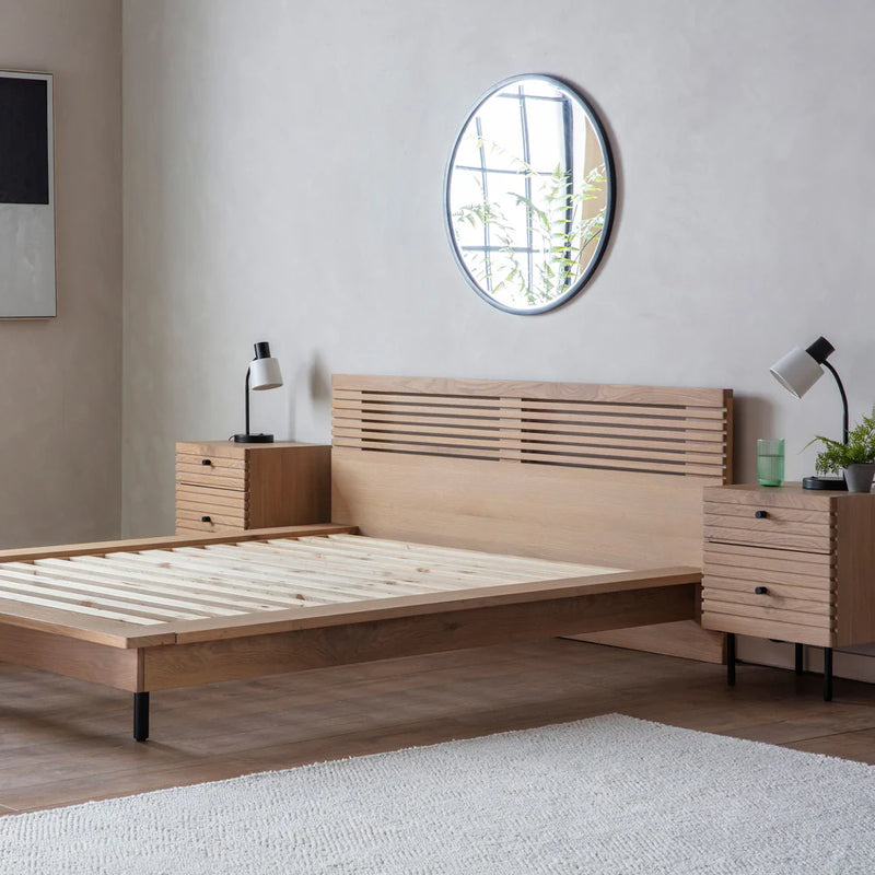 Oren Solid Wooden Bed In Natural