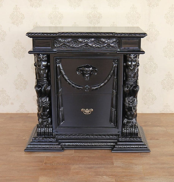 DAZE Hand Carved Gothic Nightstand