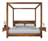 Texan Solid Mango Wood Traditional Platform Bed / Bedroom Set