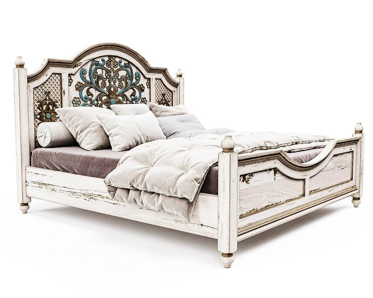 Huma Hand Carved Solid Wooden Bed / Bedroom Set