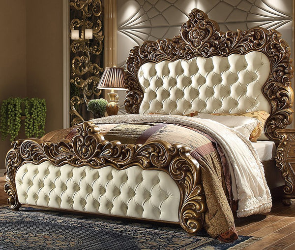 Royal Classic Hand Carved Teak Wood Bed