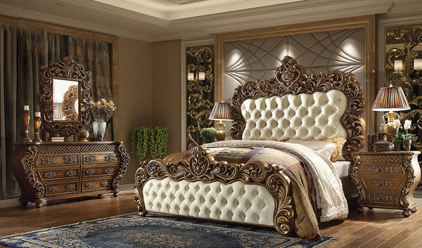 Royal Classic Hand Carved Teak Wood Bed