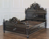 Lion Head Hand Carved Gothic Style Solid Wooden  Bed