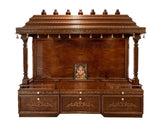 Shraddha Hand Carved Indian Solid Wood Indoor Temple / Mandir