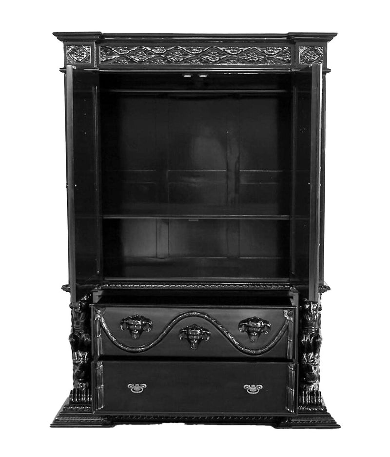 Daze Hand Carved Gothic Wardrobe Armoire