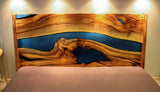 Epoxy Blue Nile Solid Wooden Bed