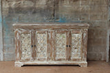 French Arched Wood Sideboards with Mirrored Doors