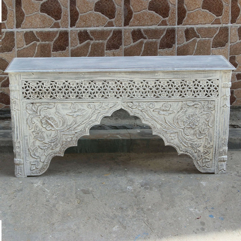 Mehrab Style Carved Hall Table