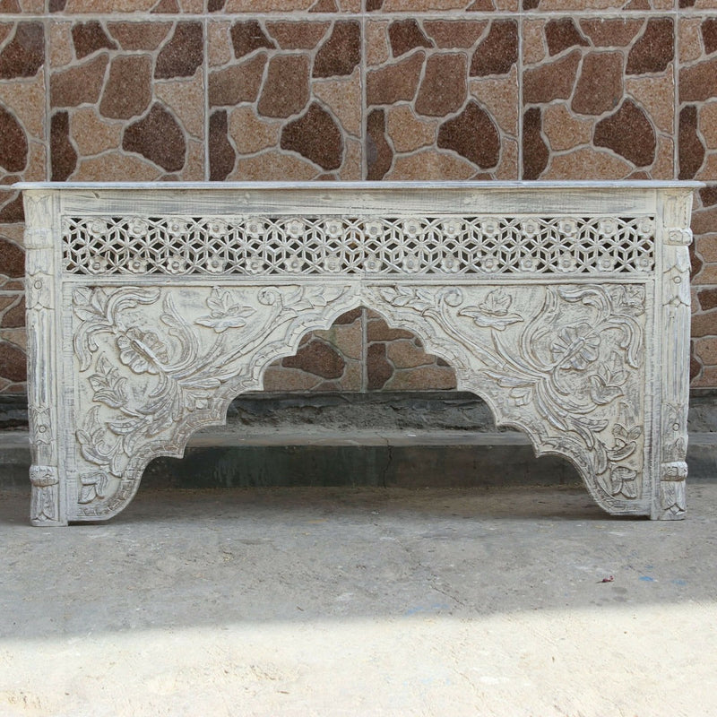 Mehrab Style Carved Hall Table