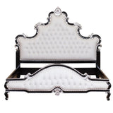 Kate Hand Carved Solid Wood Tufted Bed