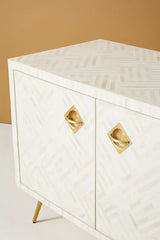 Zallaq Bone Inlay Media Console