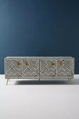 Zallaq Bone Inlay Media Console