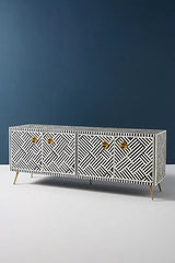 Zallaq Bone Inlay Media Console