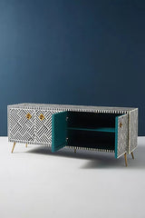 Zallaq Bone Inlay Media Console