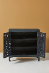 Lombok Hand carved Indian Style Entryway Cabinet / Hand Made Wooden Sideboard cabinet