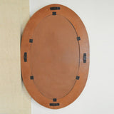 Old Oval Reclaimed Wood Mirror Frame