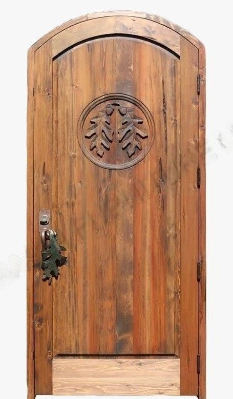 BANAWE Hand Carved Oak Leaf Door