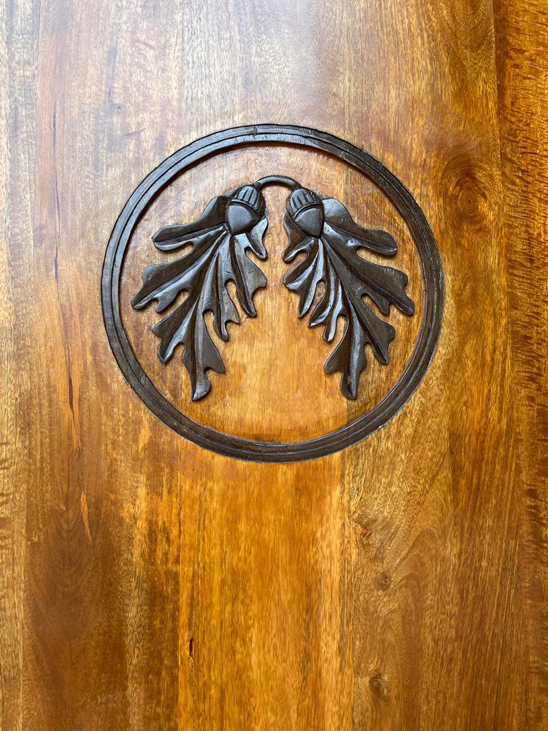 BANAWE Hand Carved Oak Leaf Door