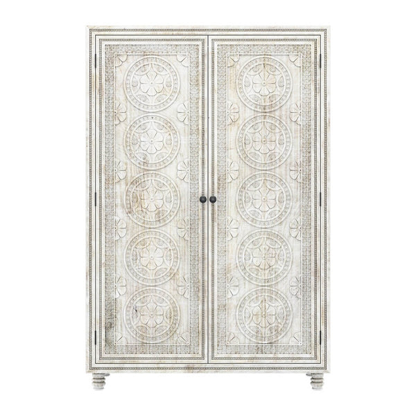 KHALIFA Hand carved Wardrobe Armoire