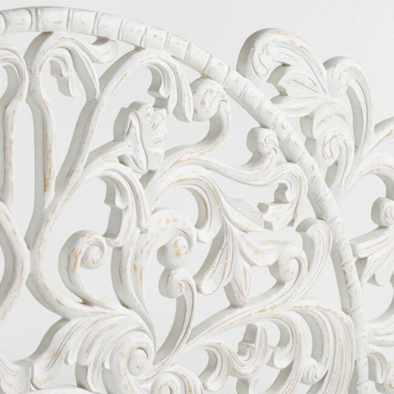 MAHAL Hand Carved Daybed White