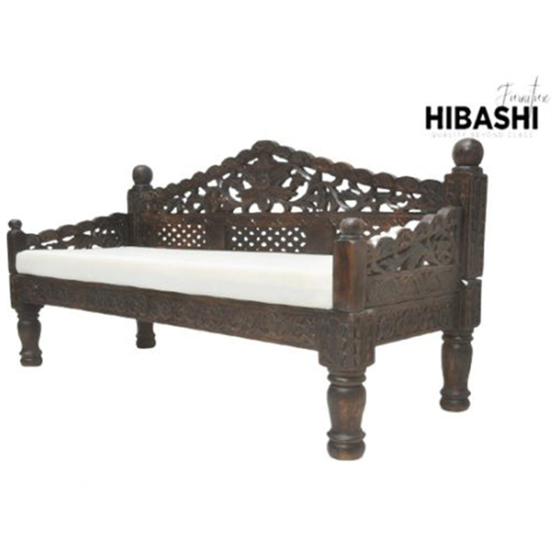 SILAW Hand Carved Daybed