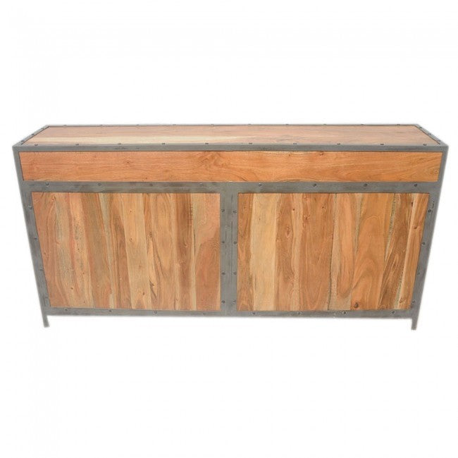 Angle Metal And Timber Sideboard XL Natural-180-40-90