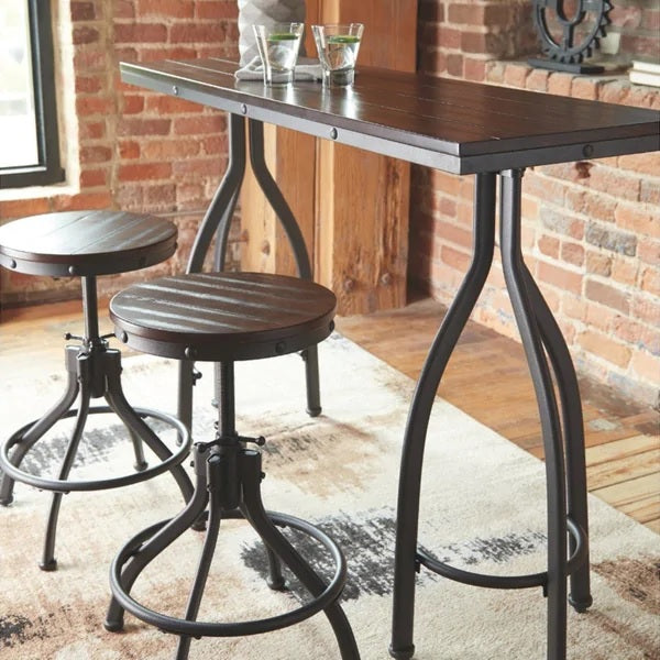 BANI Counter Height 3-piece Table and Bar Stool Set