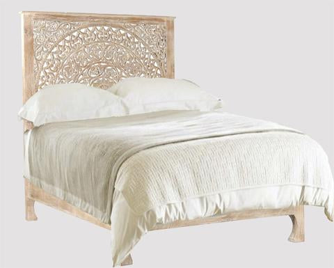 Alamid Hand carved Indian Bed