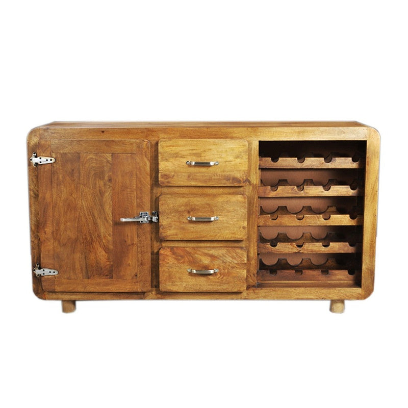 CROMER SIDEBOARD WINE RACK-Natural-90-160-40