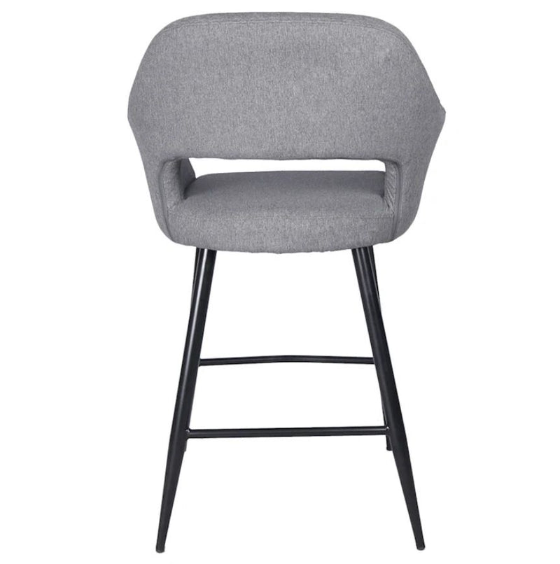 KALAW Dark Grey Upolstered Counter Stool