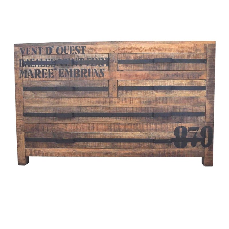 Earth Wood Industrial Chest of Drawers