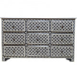 Pandora Bone Inlay Painted Chest of Drawers