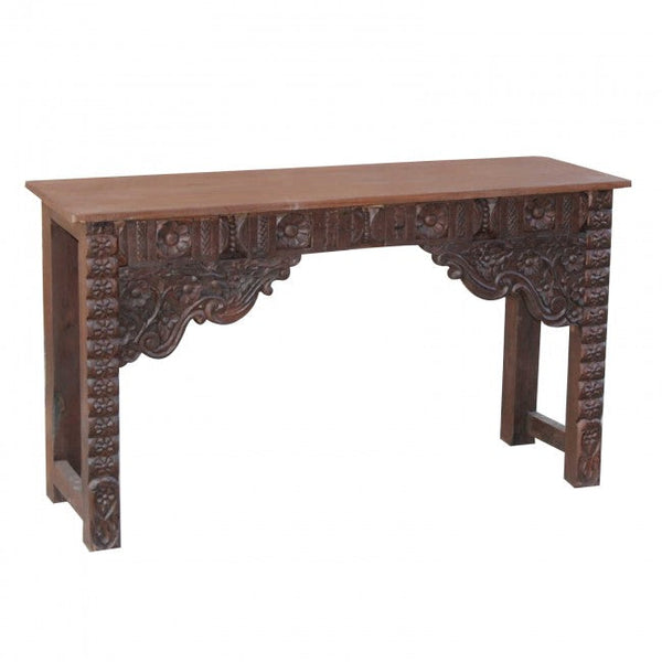 Antique Hand Carved Hall Table