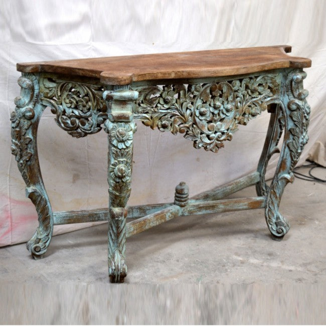 Hand Carved Hall Table