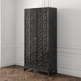 LUNA Hand Carved Armoire/Wardrobe/Cabinet