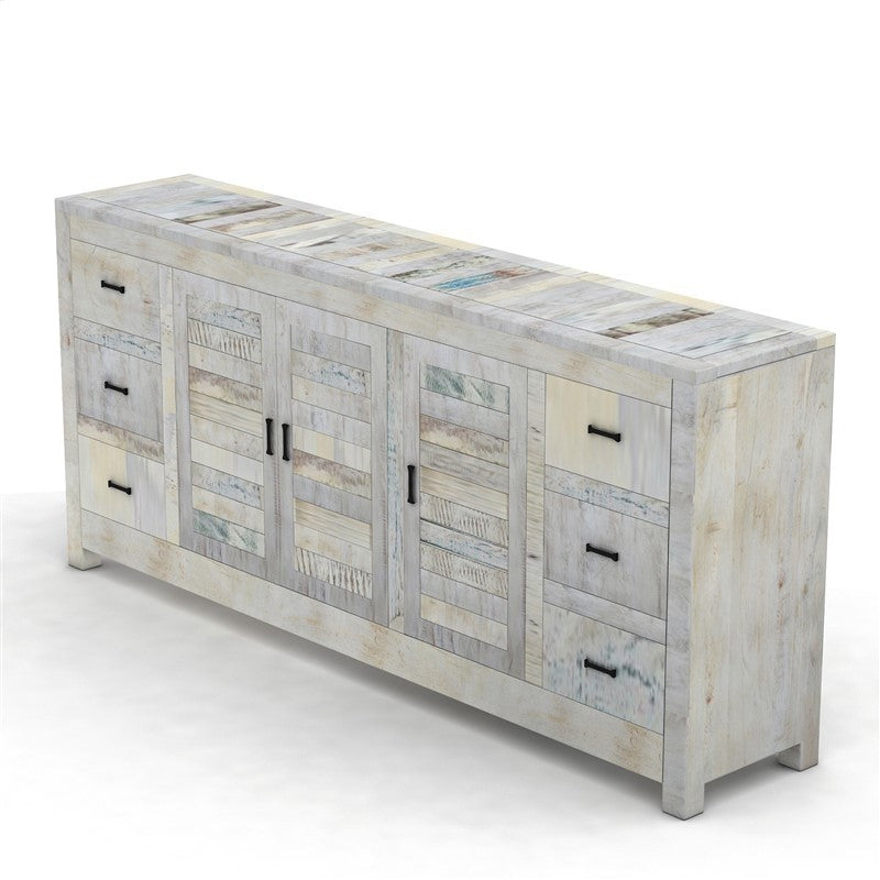 Nirvana Whitewash Timber Sideboard XL