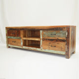 Nirvana Reclaimed Timber Wood TV Entertainment Unit/Stand 150cm