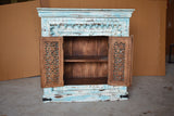 Jali Design Hand Carved Designer Small Sideboard, Table Cabinet, Hall Table, Storage Cabinet.